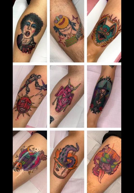 Imagem real do estúdio e portfólio da Witch Ink Tattoo.